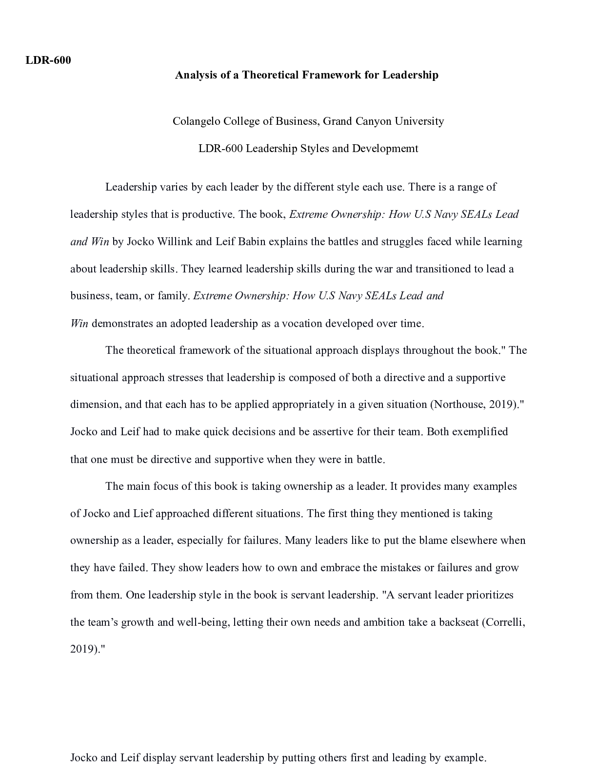 Preview of benchmark_analysis_of_a_theoretical_framework_for_leadership_.docx(1)    LDR-600  Analysis